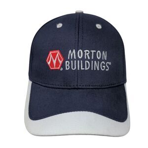 Morton Buildings Strapback Hat Blue OSFA Adjustable Embroidered TCB Elite Series